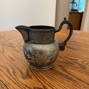 Creamer pitcher - pewter